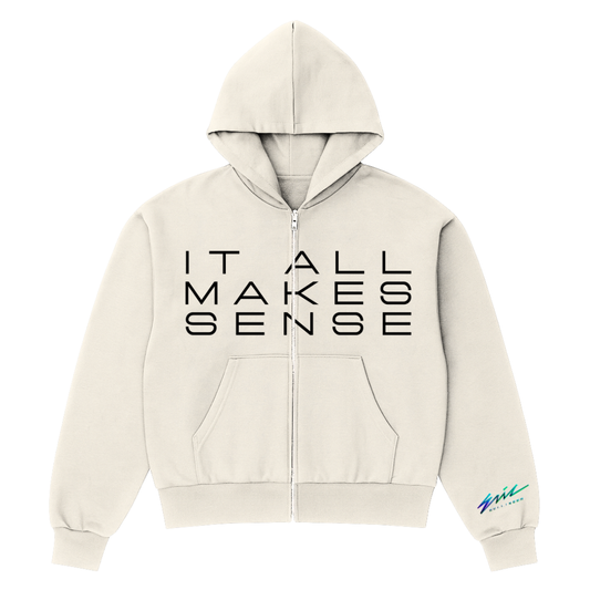 It All Makes Sense Boxy Zip Up