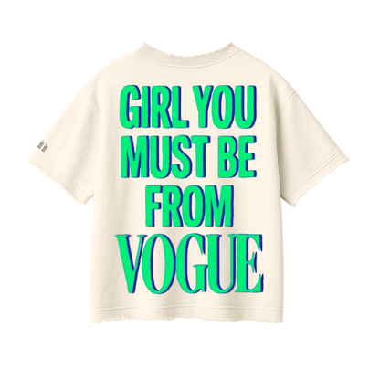 VOGUE Distressed Tee